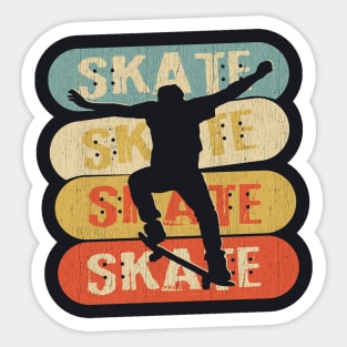 Vintage Skateboader Sticker
